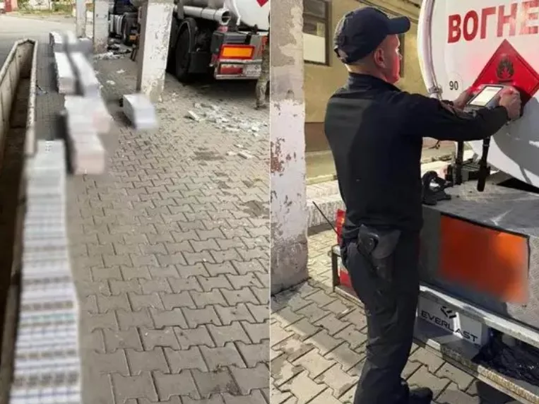 Csempészcigit rejtett a gáztartály