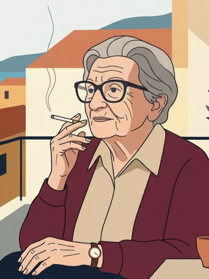 102 évesen sem akar leszokni a cigiről a szardíniai asszony